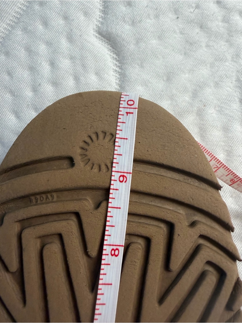 UGG Tasman Chestnut Suede Shearling Slippers Womens Approx Size 8 - Picture 9 of 9